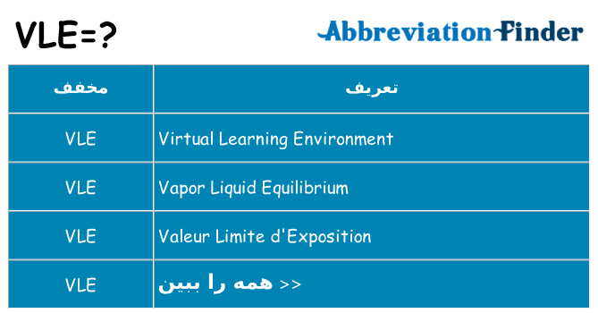چه vle برای ایستادن؟