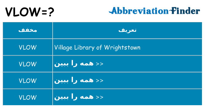 چه vlow برای ایستادن؟