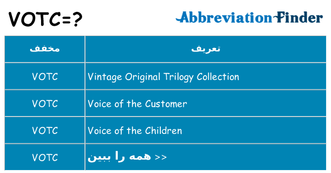 چه votc برای ایستادن؟