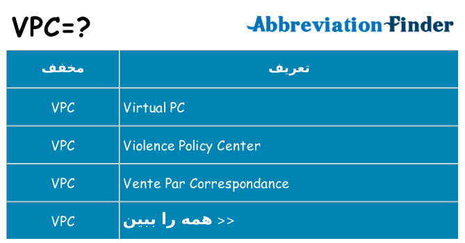 چه vpc برای ایستادن؟