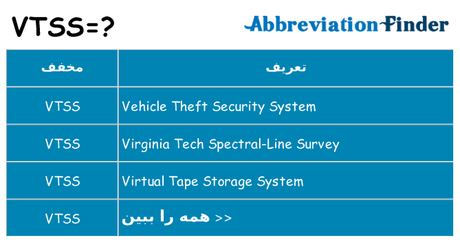 چه vtss برای ایستادن؟