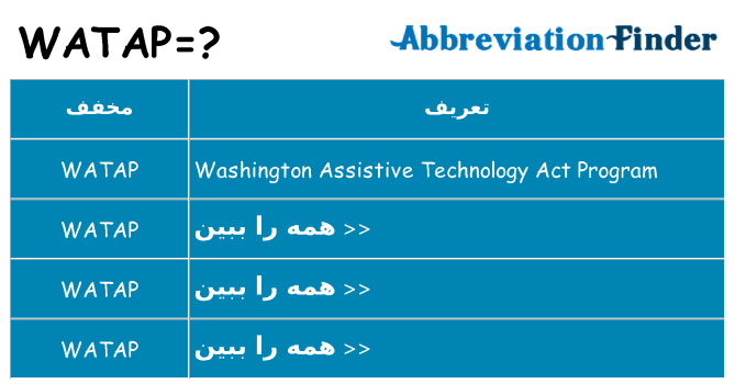 چه watap برای ایستادن؟