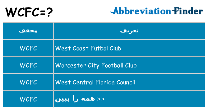 چه wcfc برای ایستادن؟