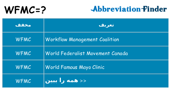 چه wfmc برای ایستادن؟