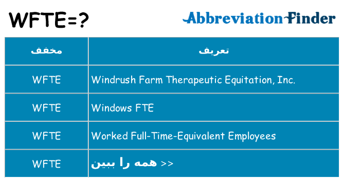 چه wfte برای ایستادن؟