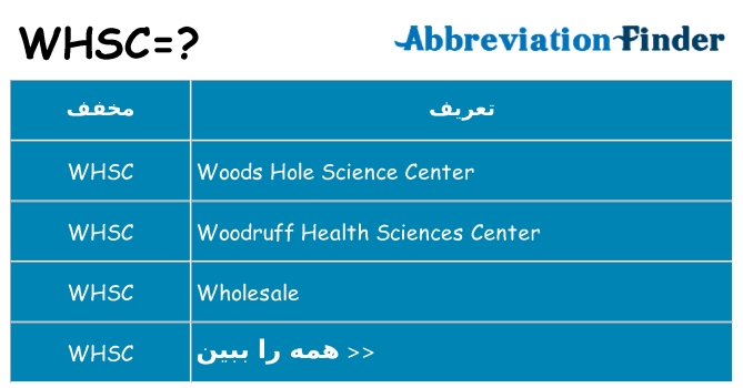 چه whsc برای ایستادن؟
