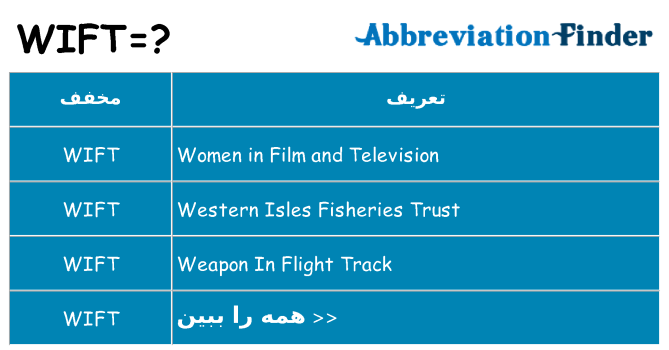چه wift برای ایستادن؟