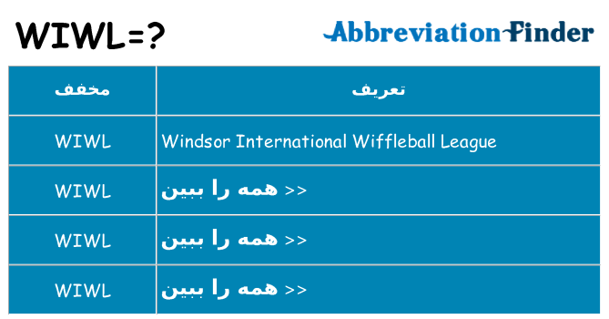 چه wiwl برای ایستادن؟