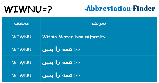 چه wiwnu برای ایستادن؟