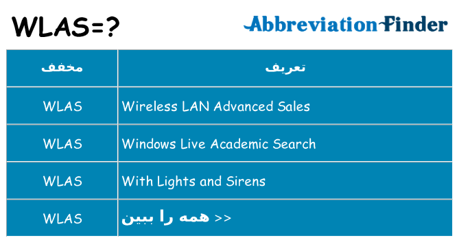 چه wlas برای ایستادن؟