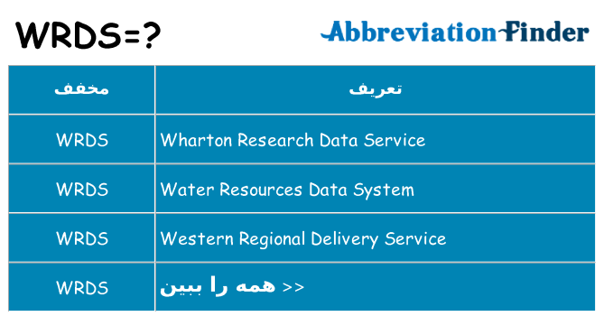 چه wrds برای ایستادن؟