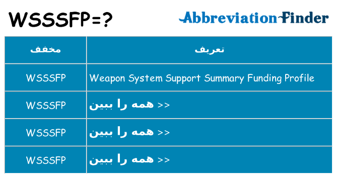 چه wsssfp برای ایستادن؟