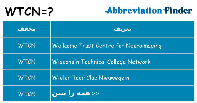 چه wtcn برای ایستادن؟