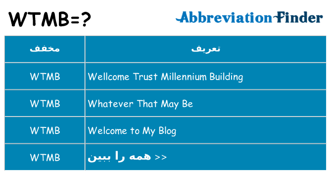 چه wtmb برای ایستادن؟