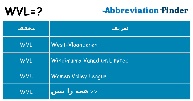 چه wvl برای ایستادن؟