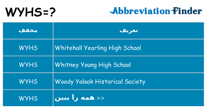 چه wyhs برای ایستادن؟