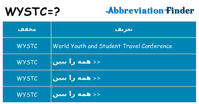 چه wystc برای ایستادن؟