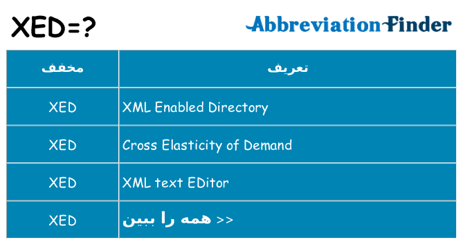 چه xed برای ایستادن؟