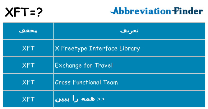 چه xft برای ایستادن؟