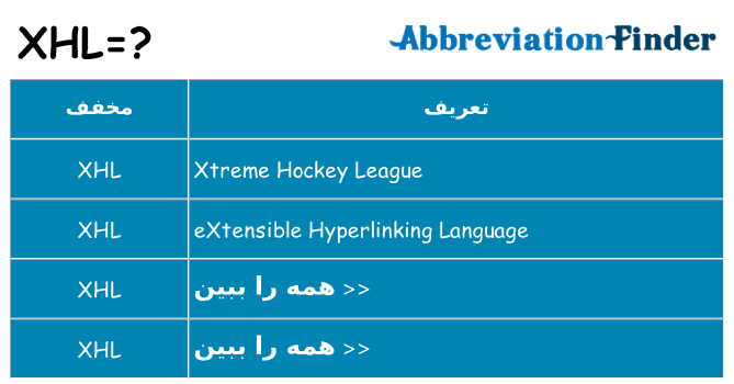 چه xhl برای ایستادن؟