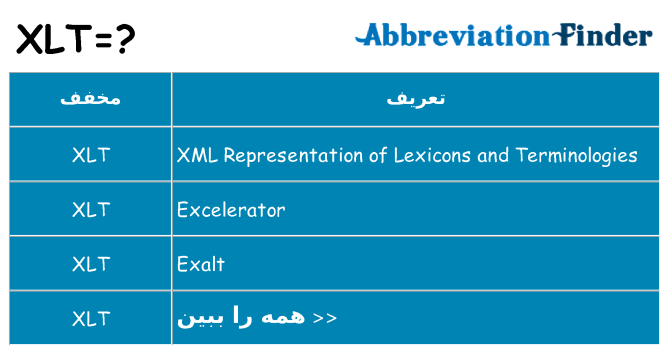 چه xlt برای ایستادن؟