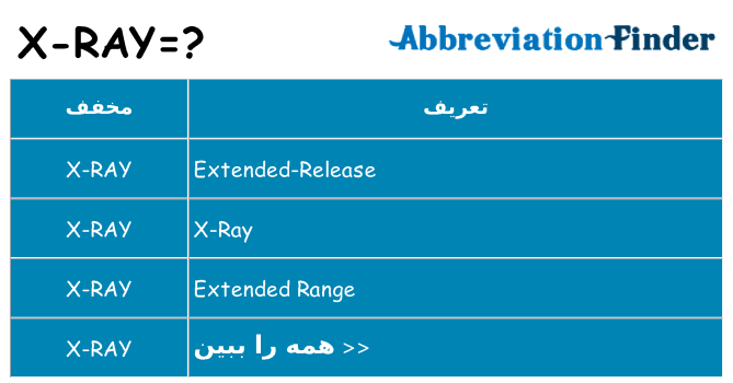 چه x-ray برای ایستادن؟