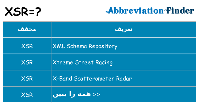 چه xsr برای ایستادن؟