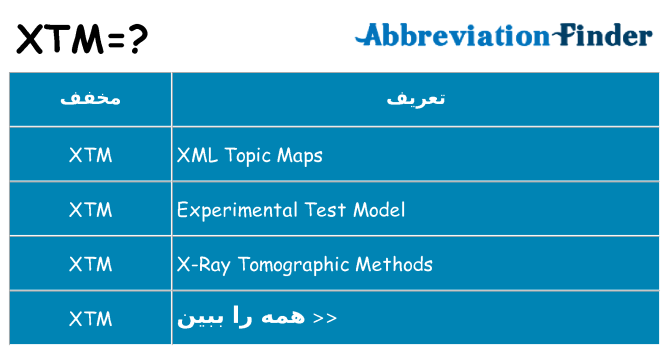چه xtm برای ایستادن؟