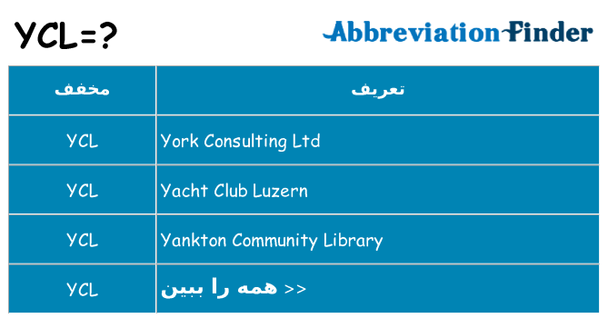 چه ycl برای ایستادن؟