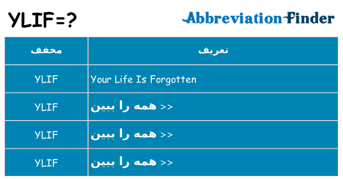 چه ylif برای ایستادن؟