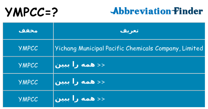 چه ympcc برای ایستادن؟