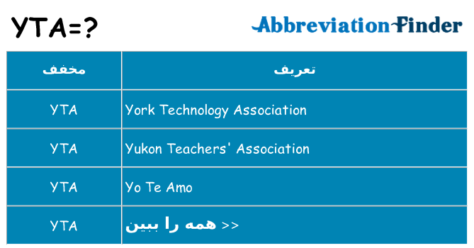 چه yta برای ایستادن؟