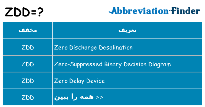 چه zdd برای ایستادن؟