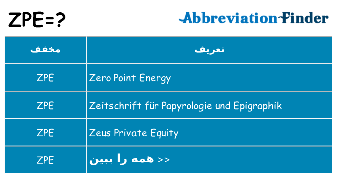 چه zpe برای ایستادن؟