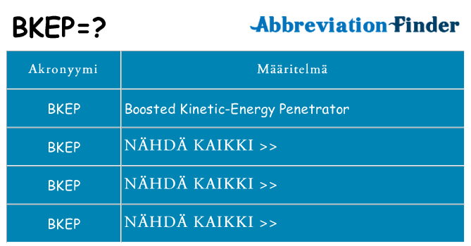 Mitä bkep tarkoittaa