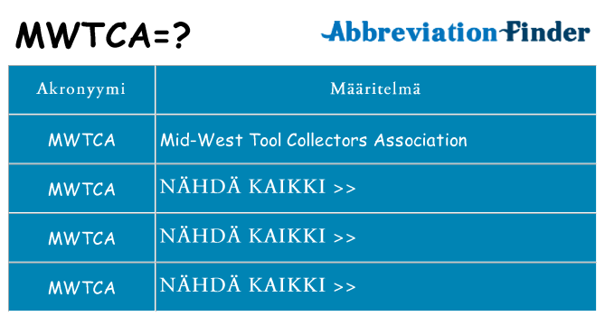 Mitä mwtca tarkoittaa