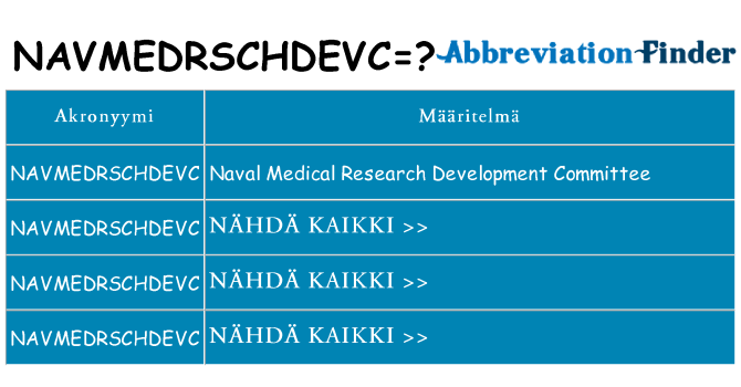 Mitä navmedrschdevc tarkoittaa