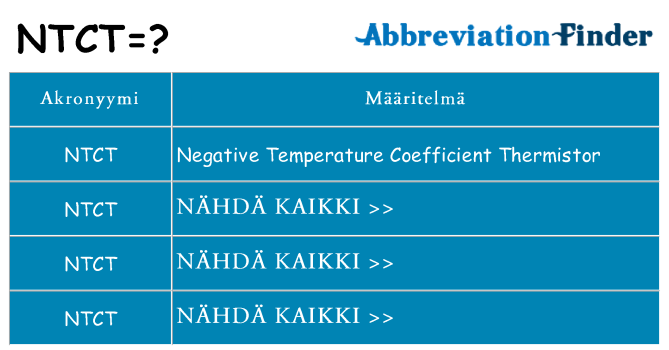 Mitä ntct tarkoittaa