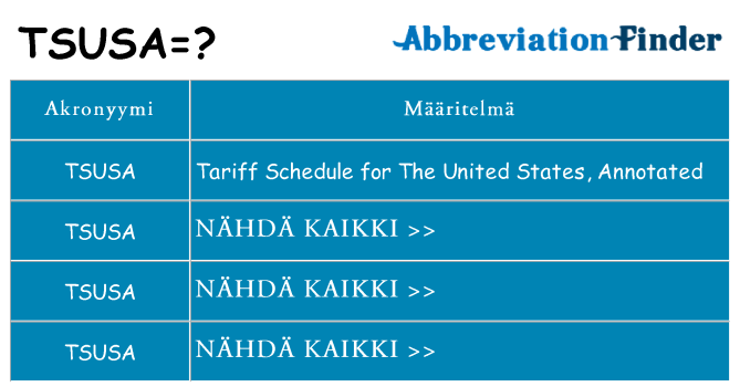 Mitä tsusa tarkoittaa