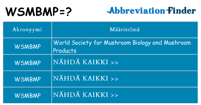 Mitä wsmbmp tarkoittaa