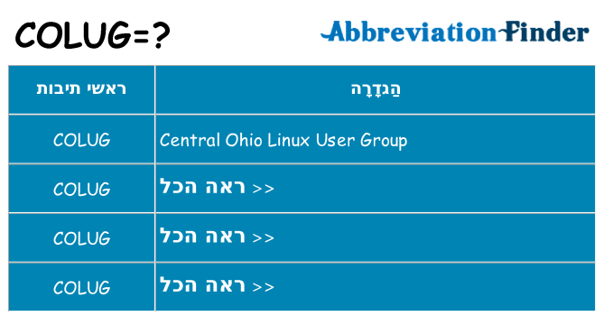 מה הפירוש colug