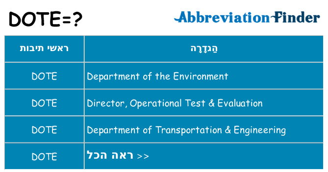 מה הפירוש dote