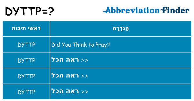 מה הפירוש dyttp