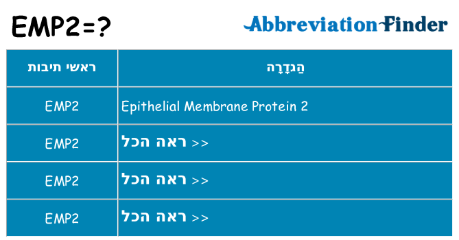 מה הפירוש emp2