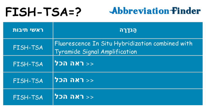 מה הפירוש fish-tsa