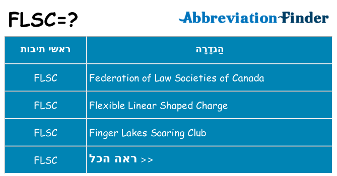 מה הפירוש flsc