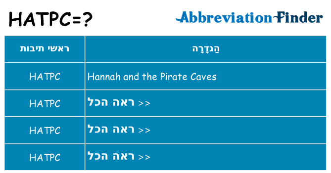 מה הפירוש hatpc
