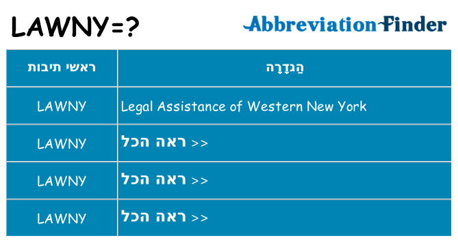 מה הפירוש lawny