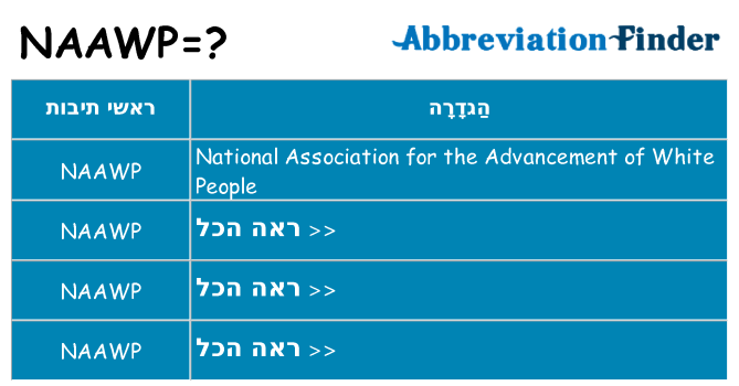 מה הפירוש naawp
