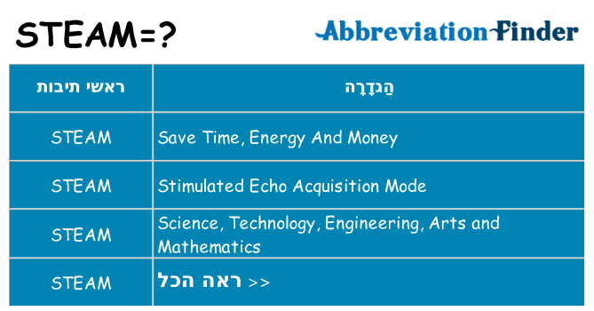 מה הפירוש steam
